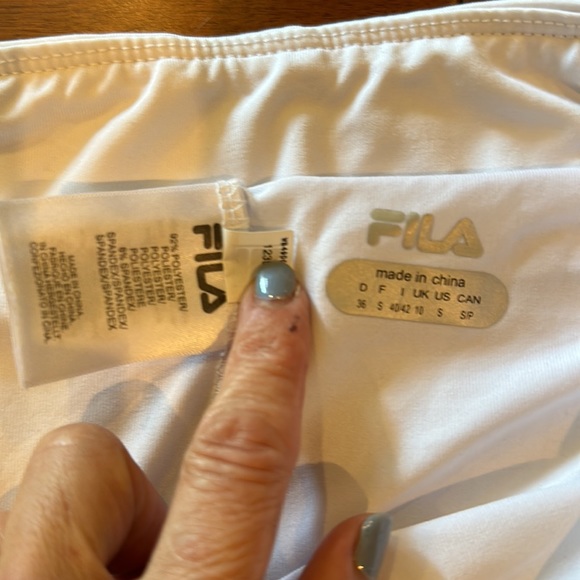 Fila Women’s Sz Small Tennis or Golf Skort White - Picture 6 of 6